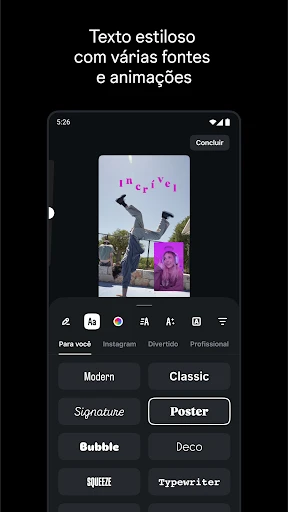 Edits, um app do Instagram screenshot