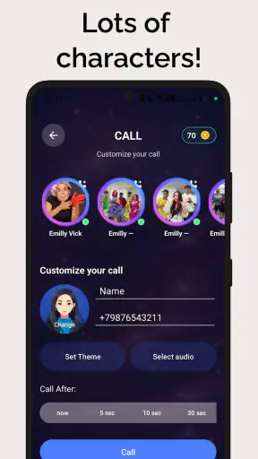 Emilly Vick Fake Call & Chat screenshot