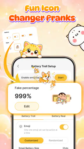 Emoji Battery: DIY Status Bar screenshot