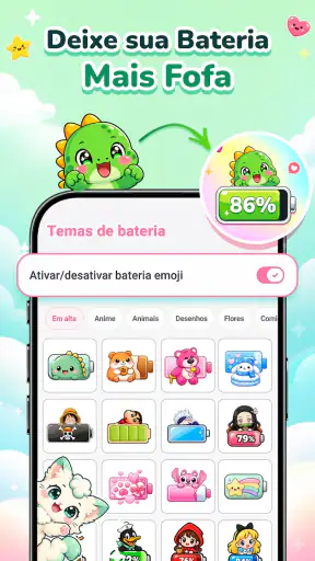 Emoji Battery: Status Bar Icon screenshot