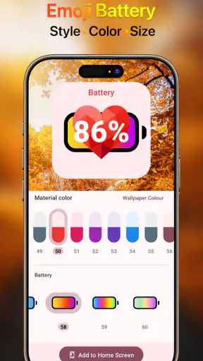 Emoji Battery Widget screenshot