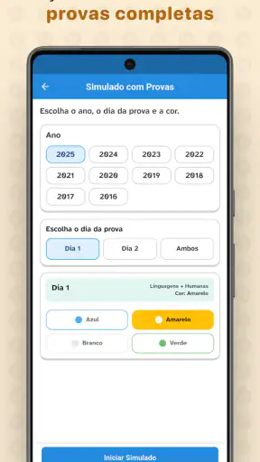Enem 2026 Questões e Simulados screenshot