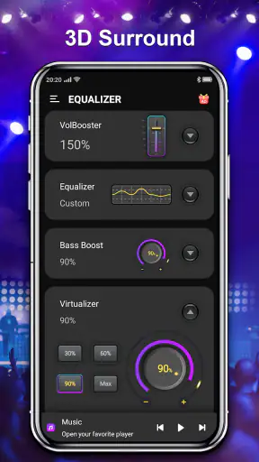 Equalizador&aumento de volume screenshot