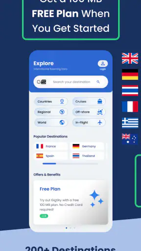 eSIM + Global Data : GigSky screenshot