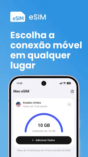 eSIM Viagens e Dados Móveis screenshot