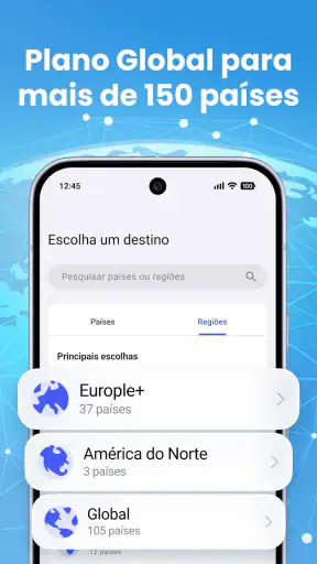 eSIM Viagens e Dados Móveis screenshot