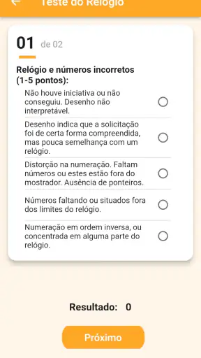 Exames Cognitivos screenshot