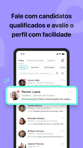 FalaBoss: Vagas por Chat screenshot