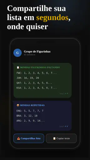 Figurinhas da Copa 2026 screenshot