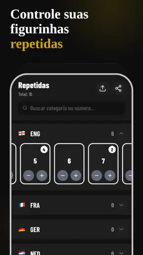 Figurinhas da Copa 2026 screenshot