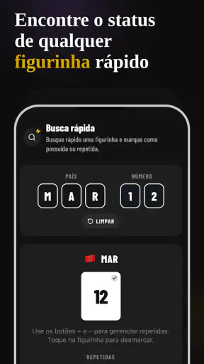 Figurinhas da Copa 2026 screenshot