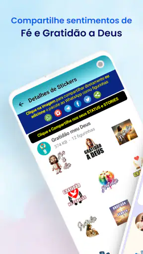 Figurinhas de Gratidão screenshot