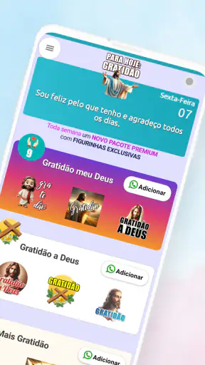 Figurinhas de Gratidão screenshot