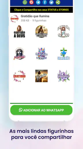 Figurinhas de Gratidão screenshot