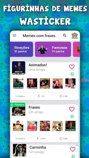 Figurinhas de memes WASticker screenshot