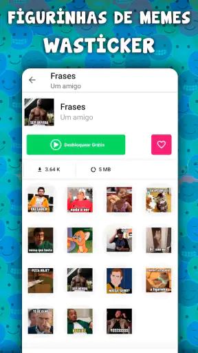 Figurinhas de memes WASticker screenshot