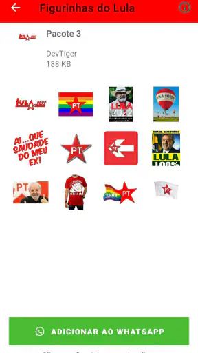 Figurinhas do Lula - PT screenshot