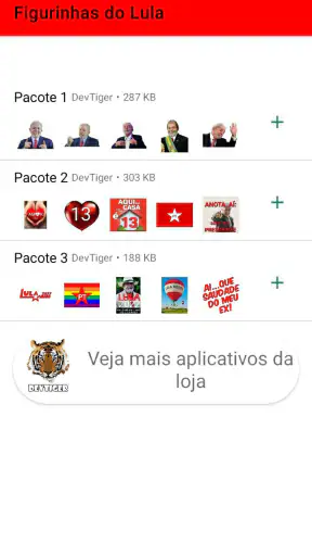 Figurinhas do Lula - PT screenshot