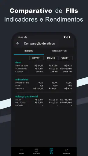 Finy FII - Ações e FIIs screenshot