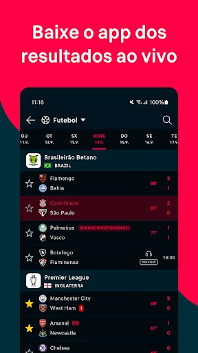 Flashscore: Resultados ao Vivo screenshot