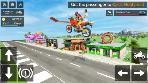 Flying Motorbike Simulator screenshot