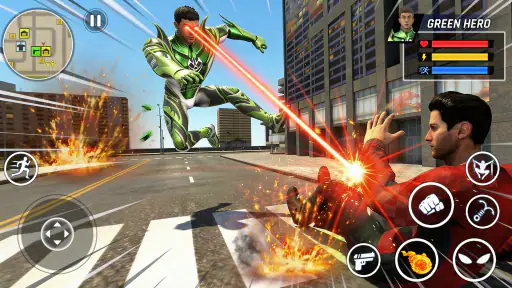 Flying Rope Hero: City Fighter screenshot