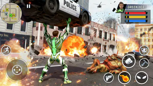 Flying Rope Hero: City Fighter screenshot