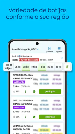 Fogás: Pedir Gás de Cozinha screenshot