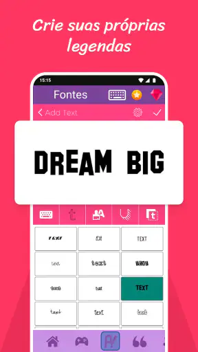Fontes e Letras diferentes screenshot