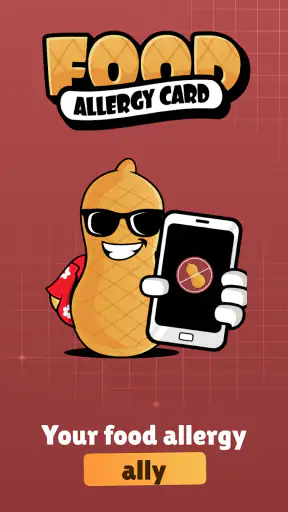 Food Allergy Card screenshot