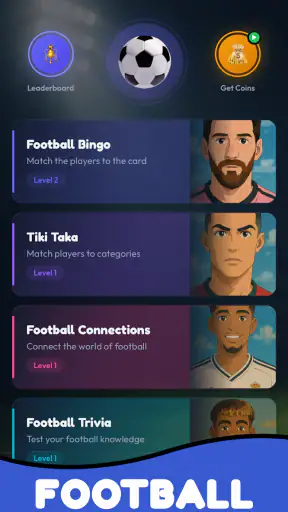 Football Bingo - Footy Games screenshot