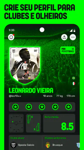 Footbao: seletivas digitais screenshot