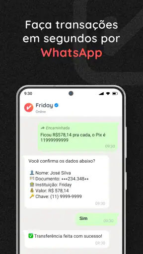 Friday: pagamento de contas screenshot