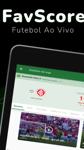 Futebol Ao Vivo - FavScore screenshot