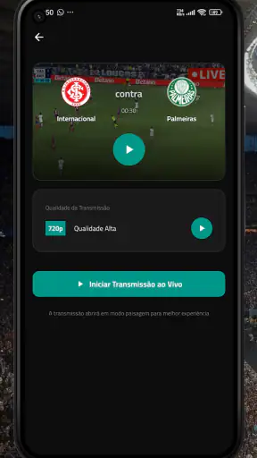 futebol brasileiro ao vivo screenshot