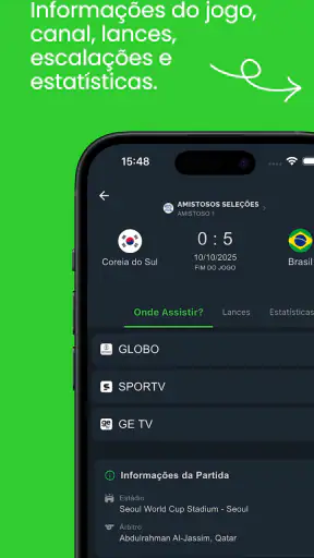 Futebol na TV - Onde Assistir screenshot