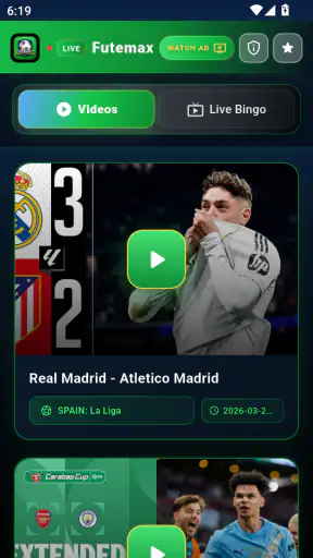 Futemax Futebol daHora Ao Vivo screenshot