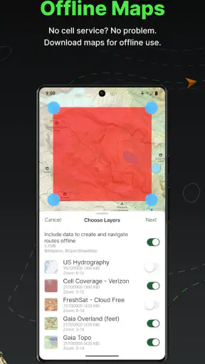 Gaia GPS: Backcountry Maps screenshot