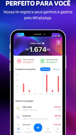 Ganhos e Gastos screenshot