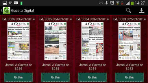 Gazeta Digital screenshot