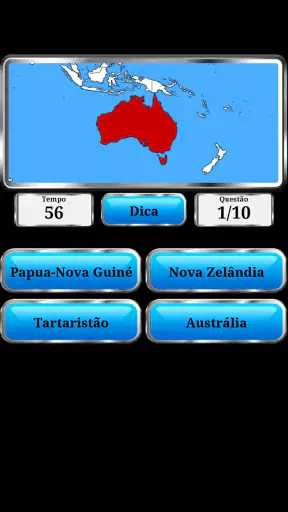 Geografia Mundial - Jogo screenshot
