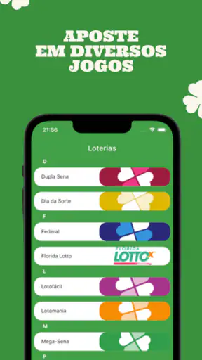 Gerador de números loteria screenshot