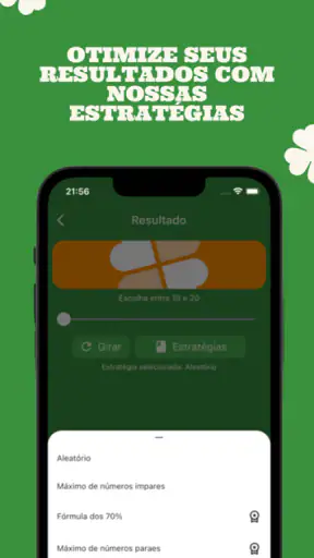 Gerador de números loteria screenshot