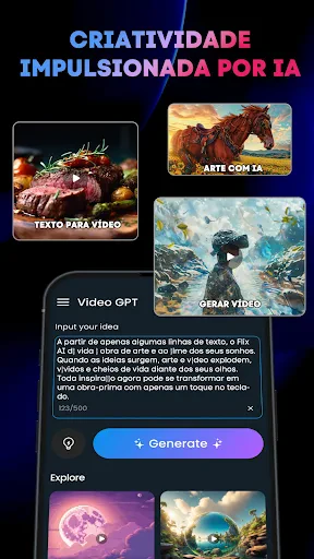 Gerador de Vídeo IA: Flix AI screenshot