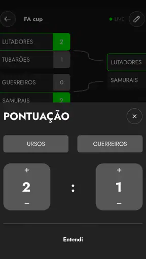 Gerenciador: torneios e chaves screenshot