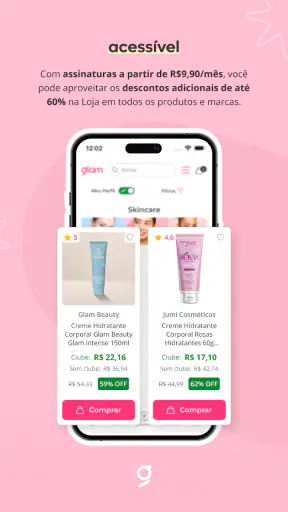 glam: beleza em primeiro lugar screenshot