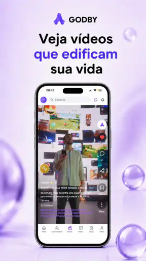 GODBY - Rede Social Cristã screenshot