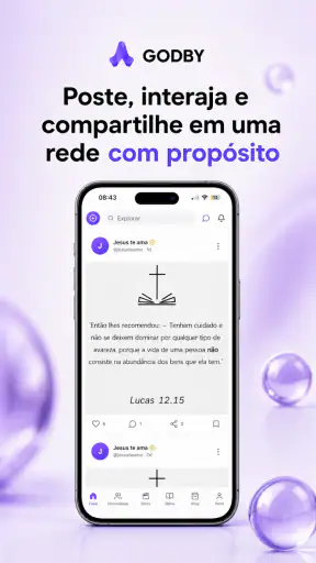 GODBY - Rede Social Cristã screenshot