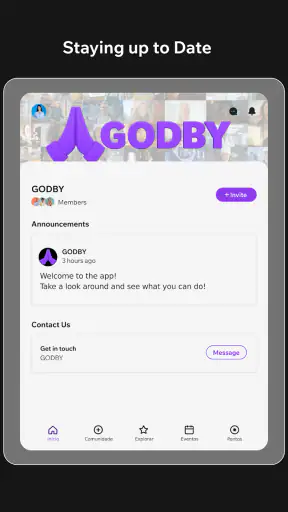 GODBY - Rede Social Cristã screenshot