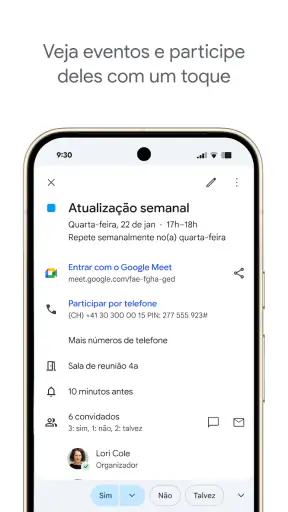 Google Agenda screenshot